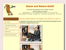 Tablet Screenshot of kamm-und-schere-exten.de